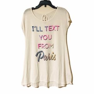 Justice Girls Size 7 Short Sleeve Shirt